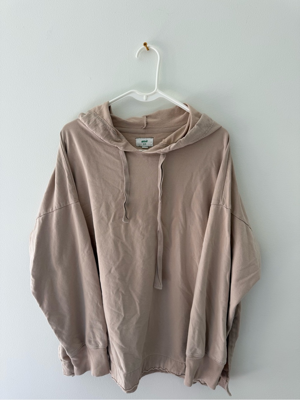 Aerie 100% Cotton Relaxed Fit  Hoodie Sweatshirt- Brown